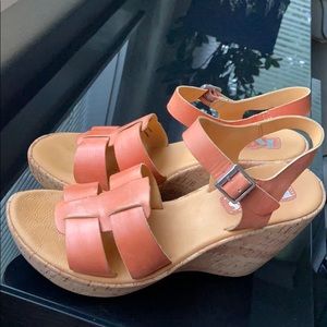 KORK-EASE WEDGE SANDALS